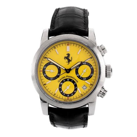Get the best deals on ferrari stainless steel men wristwatches. Men's Vintage Girard-Perregaux for Ferrari Stainless Steel Chronograph with Yellow Dial and ...