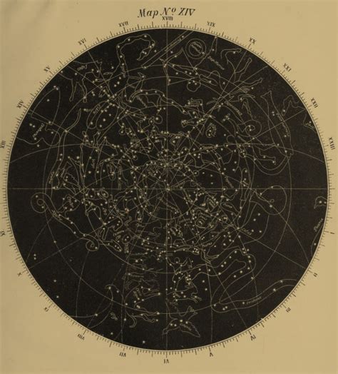 Vintage Astronomy Constellations Star Map Mini Art Print By Blue Specs