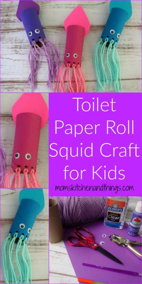 Toilet Paper Roll Squid Craft For Kids Crafty Morning
