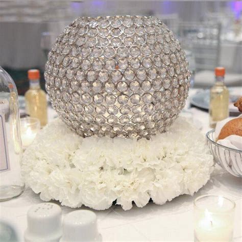 Silver Crystal Ball Wedding Table Centerpiece For Wedding And Home