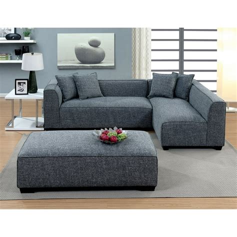Furniture Of America Misha Contemporary Style Plush Sectional Sofa