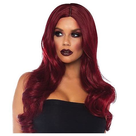 Long Wavy Burgundy Wig Red Wigs Short Curly Hairstyles For Women Hair Dye Colors