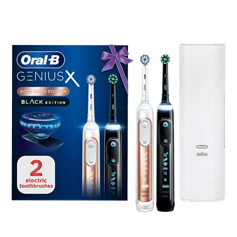 Buy Oral B Genius X 2x Electric Toothbrushes With Artifical Intelligence App Connected Handles