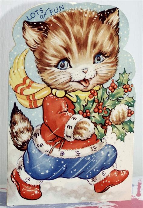 Pin By Beth Davis On Christmas Cat Christmas Cards Christmas Card