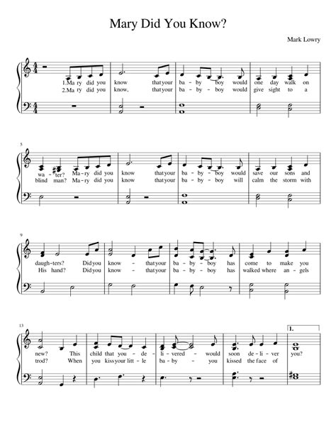 Home » piano tutorials » mary did you know piano tutorial. Mary Did You Know? Sheet music for Piano (Solo ...