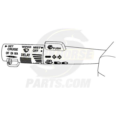 W8000543 Multi Function Switch Asm Indicators Brights Wipers