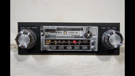 Vintage Pioneer Ke 2100 Amfm Cassette Car Stereo 2 Supertuner Youtube