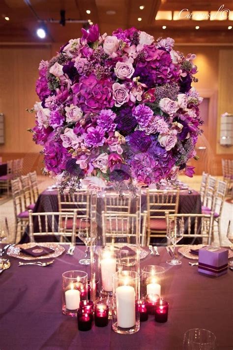 Pink And Purple Decorations For Wedding