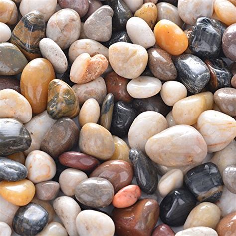 27lb River Rock Stones Pebbles Natural Decorative Polished Mixed