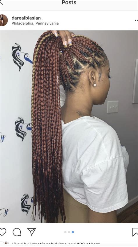 Pinterest Puregold340 Big Box Braids Hairstyles Braided Hairstyles