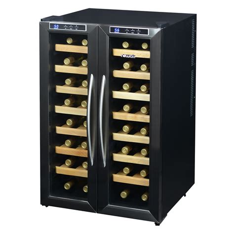 Newair 32 Bottle Dual Zone Freestanding Wine Refrigerator And Reviews