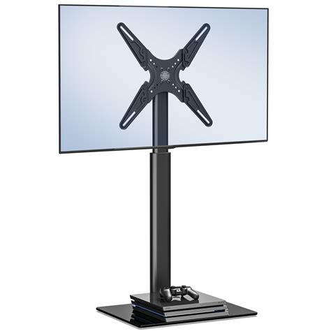 Fitueyes Floor Tv Stand With Swivel Mount Height Adjustable For 19” 55