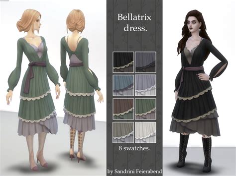 The Sims Resource Bellatrix Dress