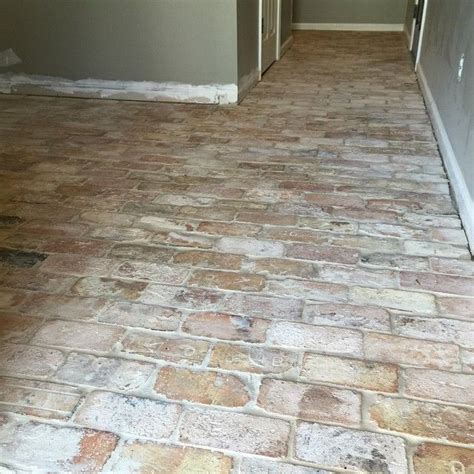 Pin By Jeannette On Brick Wall And Stone Floor Brick Flooring House