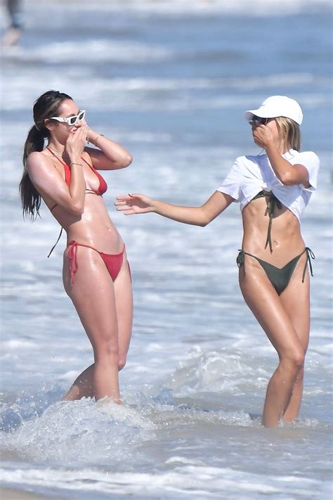 Jennifer Flanvin Sistine Sophia And Scarlet Stallone Out In The Beach In Malibu