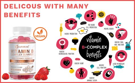 O Nutritions Vitamin B Complex Vegan Gummies With Vitamin