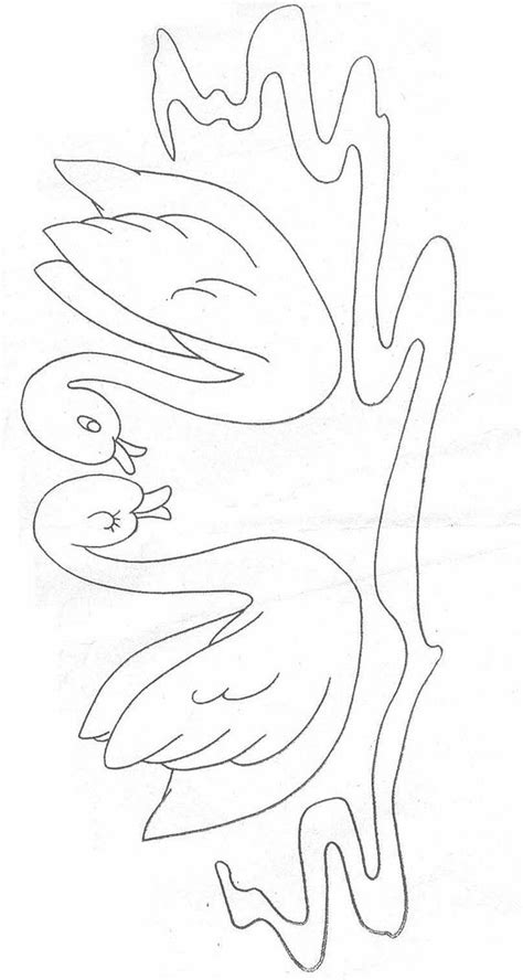 Swans Bird Template Art For Kids Templates