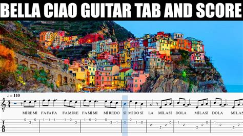 Bella Ciao Guitar Tab And Score Youtube
