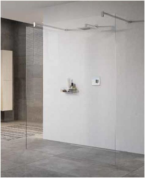 Kuadra Hf Freestanding Walk In Shower Screen Minimalist