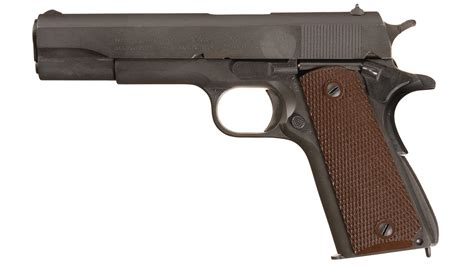 Excellent Us Colt Model 1911a1 Pistol With Box Rock Island Auction