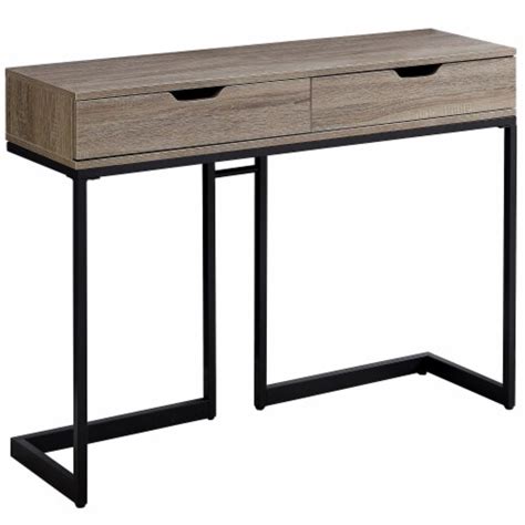 Ergode Accent Table 42 L Dark Taupe Black Hall Console 1 Fred