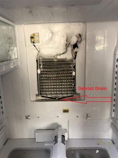 Refrigerator Defrost Drain Is Clogged Repair Guide