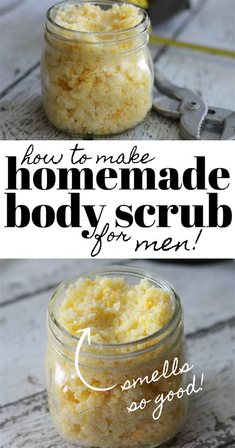 Mens Body Scrub Easy Homemade T Idea She Saved