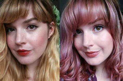 Directions carnation pink hair dye is light, bright, shocking pink that will turn heads directions carnation pink is one of the brighter pinks in our range, as it fades it goes to a paler, almost baby pink. Rosey mauve with diluted La Riche Directions Plum and ...