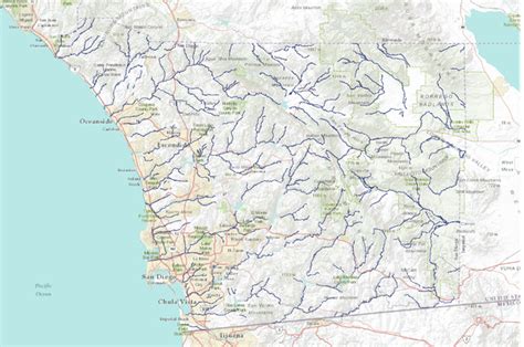 Rivers In San Diego County San Diego Conservation Project Data Basin