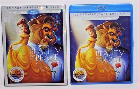 Beauty And The Beast Blu Ray Dvd 25th Anniversary Signature Collection