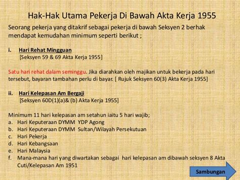 Waktu kerja (seksyen 60a akta kerja 1955). Akta Kerja 1955 Pdf 2020