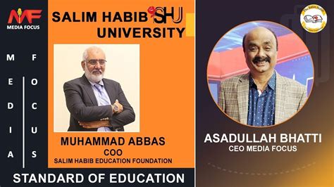 Salim Habib University I Shu I Interview With M Abbas I Coo Salim