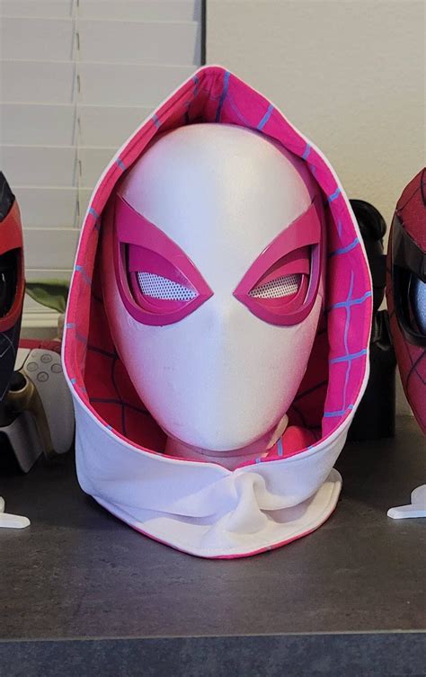 Spidergwen Spiderman Mask With Mechanical Eyes Etsy