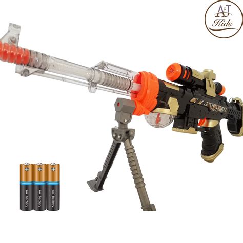 19” Toy Machine Guns Exciting Flashing Lights And Sound Rapid Firin