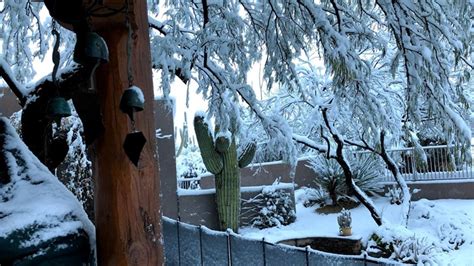 Photos Arizonas Massive Winter Storm Drops Snow On Scottsdale