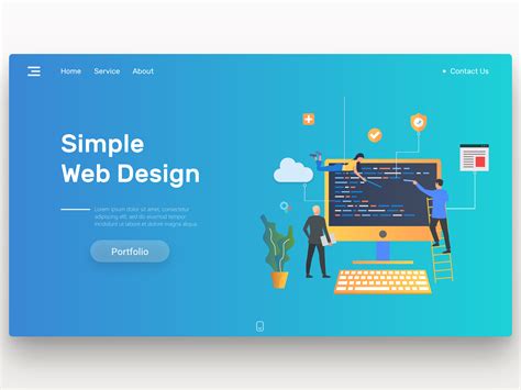 Simple Web Design By Milos Ristic On Dribbble