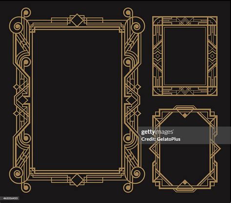 Art Deco Border High Res Vector Graphic Getty Images
