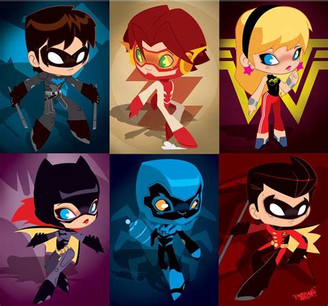 Young Justice Invasion Chibis By Kwestone On Deviantart