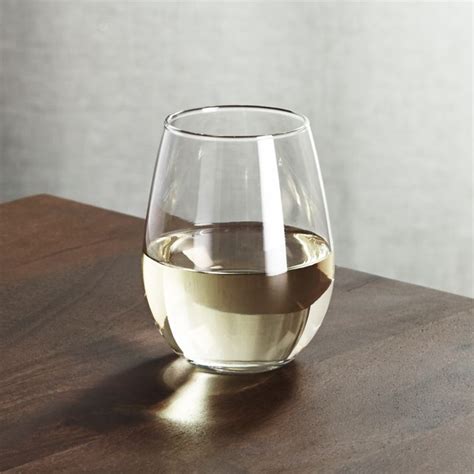 Stemless White Wine Glass 1175 Oz Crate And Barrel