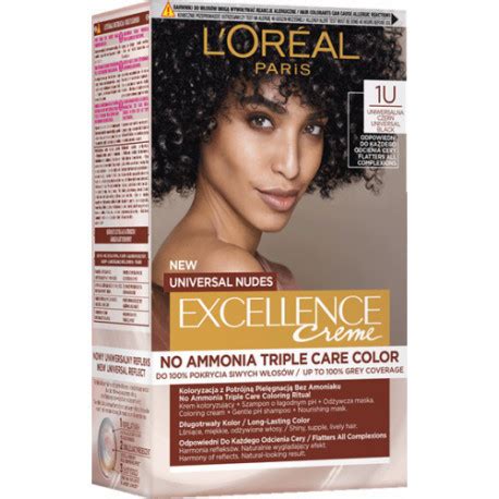 L Oréal Paris Excellence Creme Universal Nudes Permanent Hair Dye U Universal Black