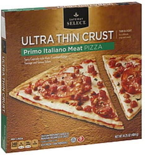 Safeway Select Ultra Thin Crust Primo Italiano Meat Pizza 1425 Oz