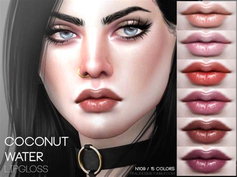 Coconut Water Lipgloss N109 By Pralinesims At Tsr Sims 4 Updates