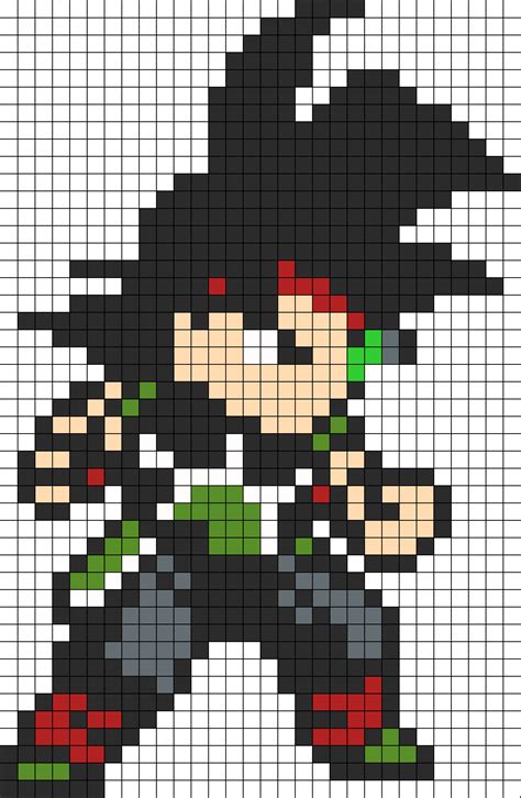 Goku Pixel Art Ücretsiz İndir Pixelart123de