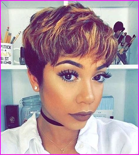 Being long in front and on top, it's short and stacked in the back. Short Pixie Cuts for Black Women - Curly Pixie & Mohawk ...
