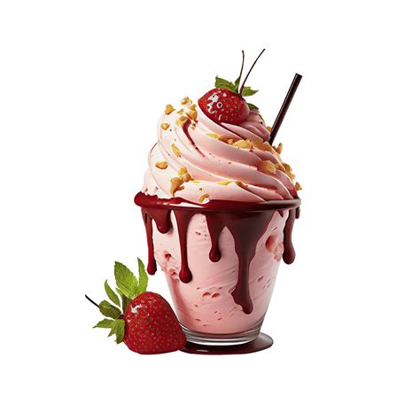 Strawberry Milkshake Png Transparent Images Free Download