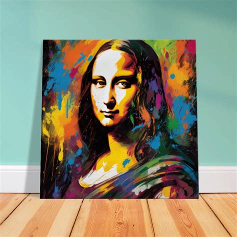 Graffiti Rebellion Mona Lisa Edition V4 Canvas Wall Art Etsy