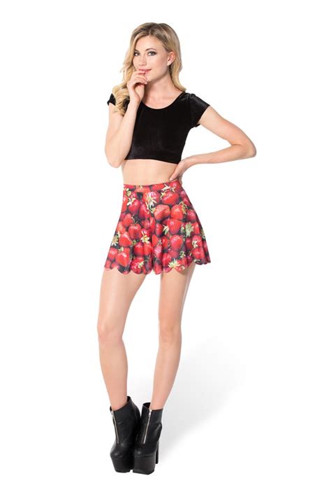 Strawberry Shorties Limited Black Milk Clothing Black Milk Mini Skirt Fashion