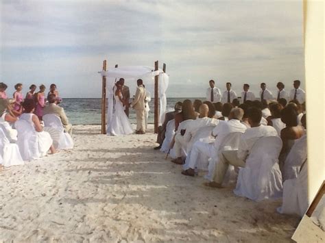 All White Beach Wedding