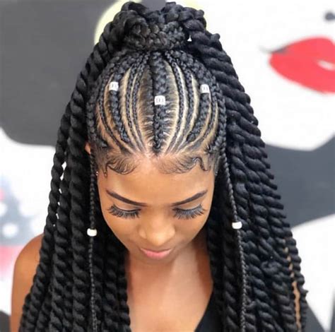 A simple hairdo with minimal upkeep, braids will keep your hair out of your face and make you look good while doing it. Top 35 goddess braids ideas for 2019 Legit.ng