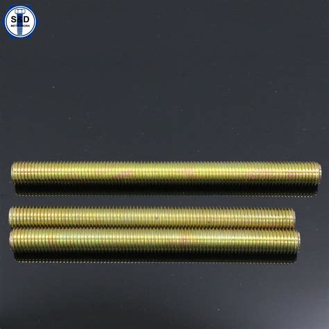 Stud Bolts Threaded Rods Astm A193 B7 Yellow Zinc Plated China